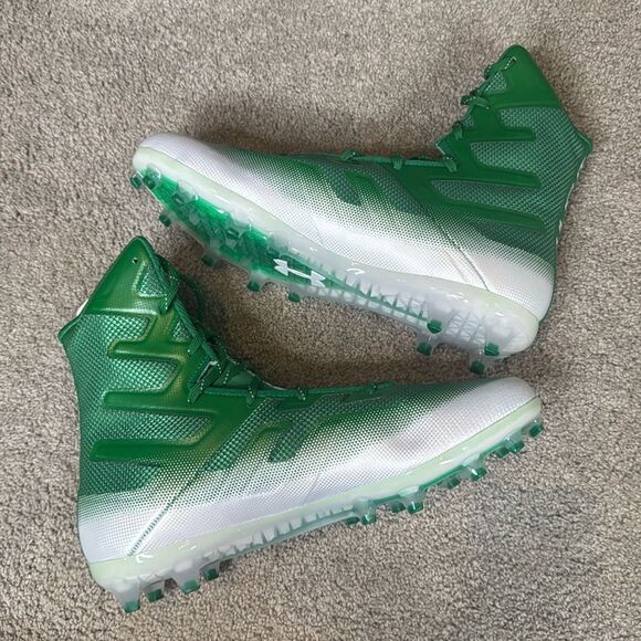 Men’s Under Armour Highlight MC Green Football Cleats Size 13 3000177-103 NEW - Picture 7 of 12